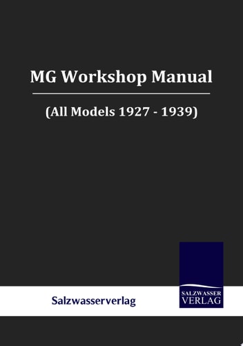 Mg Workshop Manual