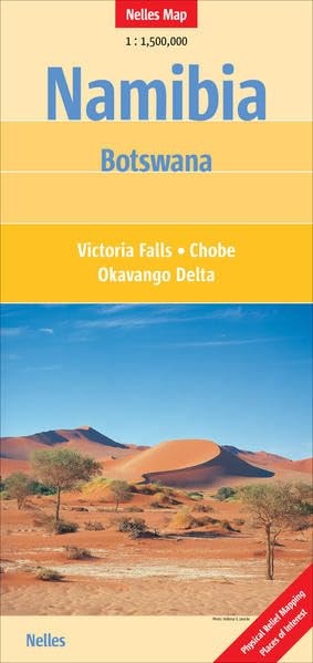 Namibia Nelles Road Map 1:1.5M 2014