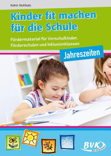 Kinder fit machen für die Schule Jahreszeiten. ...
