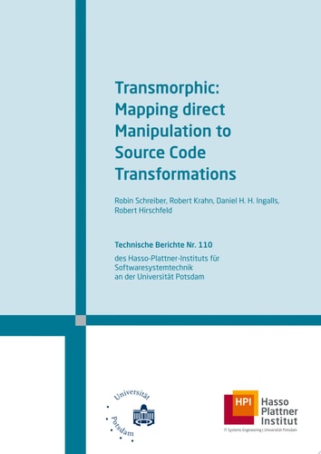 Transmorphic mapping direct manipulation to source code transformations