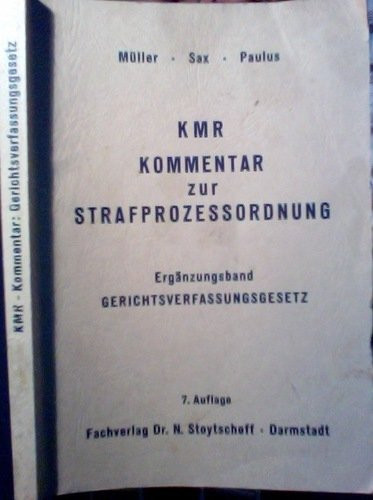 KMR, Kommentar zur Strafprozessordnung