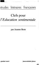 Clefs Pour "L'Education Sentimentale"