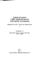 Forschungen über Siebenbürgen und seine Nachbarn: Festschrift für Attila T. Szabó und Zsigmond Jakó (Studia Hungarica) (German Edition)