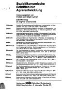 Die Gemeinschaftsbetriebe in der kolumbianischen Landwirtschaft (Sozialökonomische Schriften zur Agrarentwicklung ; Band 22) (German Edition)