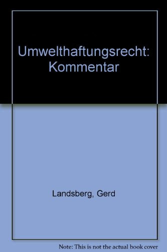 Umwelthaftungsrecht Kommentar