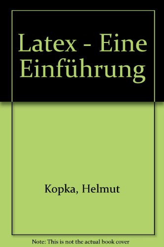 Latex eine Einführung