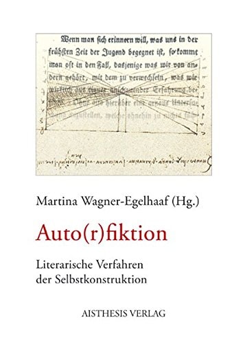 Auto(r)fiktion literarische Verfahren der Selbstkonstruktion
