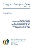 Organic Amendment Decomposition, Nutrient Release and Nutrient Uptake by Millet (Pennisetum Glaucum (L.) R. Br.) in a Traditional Land Rehabilitation Technique (zai) in the Sahel