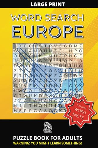 Word Search Puzzle Book EUROPE: Puzzle Book for Adults