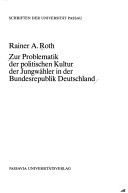 Zur Problematik der politischen Kultur der Jungwähler in der Bundesrepublik Deutschland