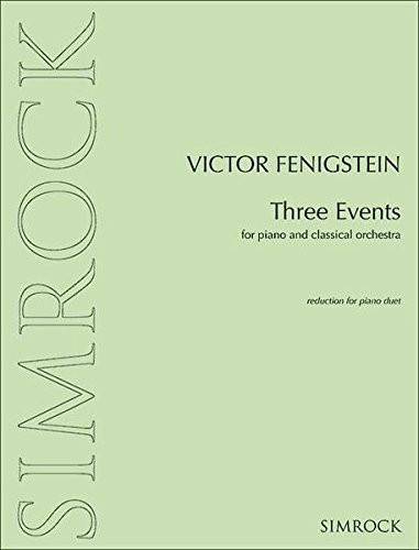 Three Events Klavier und Orchester. Klavierauszug für 2 Klaviere.