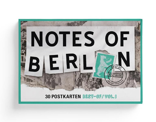 Notes of Berlin Postkartenbuch Eine Hommage an die Berliner Zettelwirtschaft