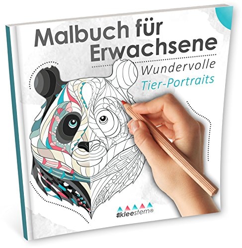 Malbuch für Erwachsene: Wundervolle Tier-Portraits (Ausmalen, Entspannen & Träumen) (German Edition)
