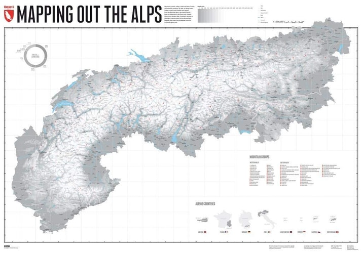 Mapping out the Alps 1:1 000 000
