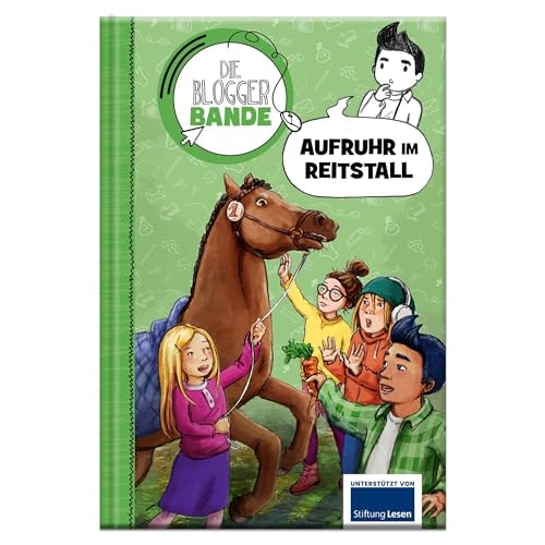 Die Bloggerbande: Aufruhr im Reitstall Detektiv Comic-Roman für Kinder ab 7