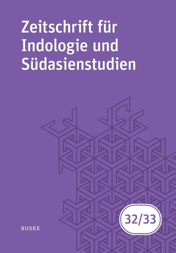 Zeitschrift für Indologie und Südasienstudien 32/33