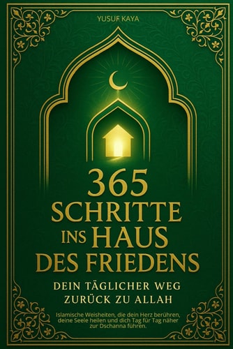 365 Schritte ins Haus des Friedens – Dein täglicher Weg zurück zu Allah: Islamische Weisheiten, die dein Herz berühren, deine Seele heilen und dich Tag für Tag näher zur Dschanna führen.