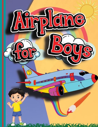 Airplane for Boys Coloring Books for Kids, Plane Coloring Book (Ages 4-8)