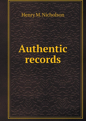 Authentic records