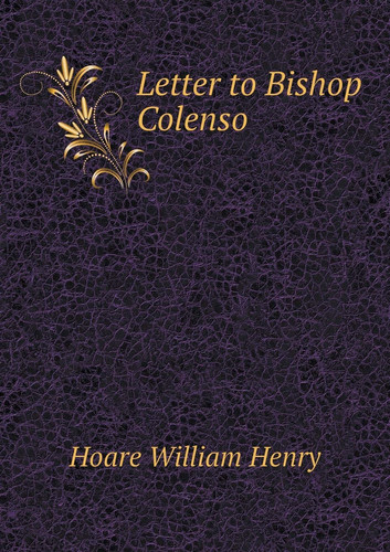 Letter to Bishop Colenso