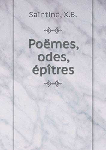 Poëmes, odes, épîtres (French Edition)
