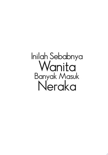 Inilah Sebabnya Wanita Banyak Masuk Neraka