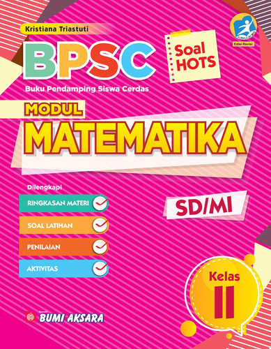 BPSC Modul Matematika SD/MI Kelas II Buku Pendamping Siswa Cerdas Modul Matematika + Kunci Jawaban