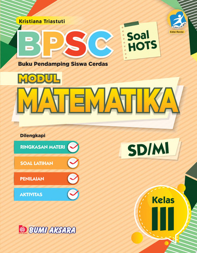 BPSC Modul Matematika SD/MI Kelas III Buku Pendamping Siswa Cerdas Modul Matematika + Kunci Jawaban