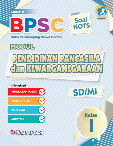 BPSC Modul PPKn SD/MI Kelas I Buku Pendamping Siswa Cerdas Modul PPKn + Kunci Jawaban