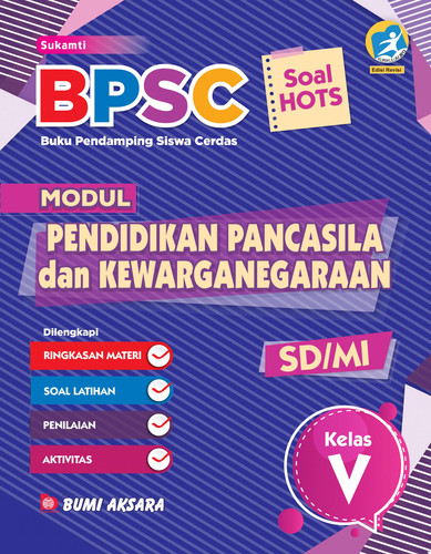 BPSC Modul PPKn SD/MI Kelas V Buku Pendamping Siswa Cerdas Modul PPKn + Kunci Jawaban