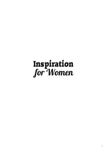 Inspiration for Women Rahasia Kesuksesan Para Pendekar Wanita Dunia