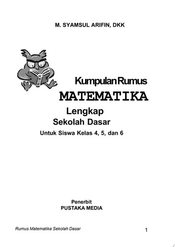 Kumpulan Rumus Matematika Lengkap Sekolah Dasar