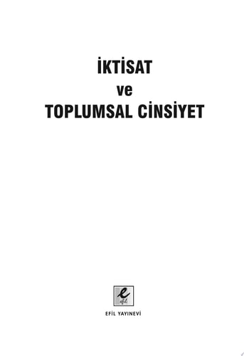 İktisat ve Toplumsal Cinsiyet