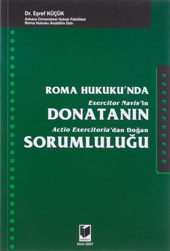 Roma hukuku'nda exercitor navis'in, donatanın actio exercitoria'dan doğan sorumluluğu