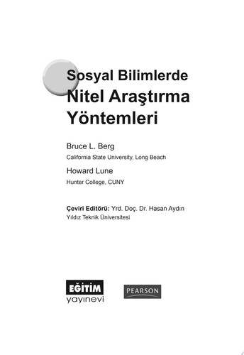Sosyal Bilimlerde Nitel Araştırma Yöntemleri