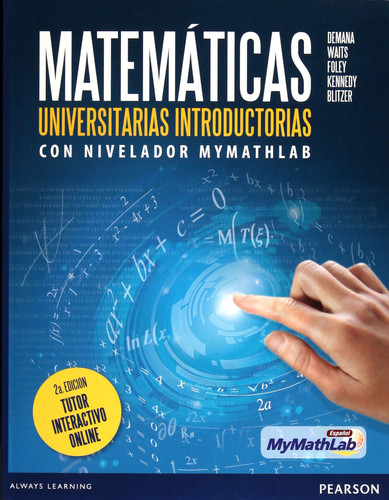 Matemáticas universitarias introductorias con nivelador Mymathlab tutor interactivo online