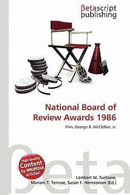 National Board of Review Awards 1986