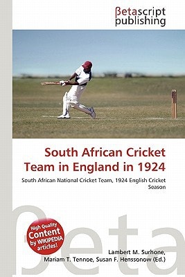 South African Cricket Team in England in 1924
