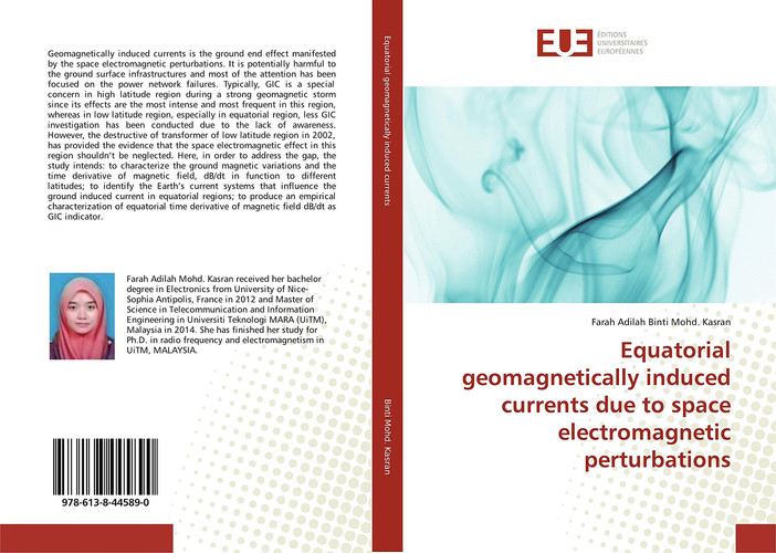 Equatorial geomagnetically induced currents due to space electromagnetic perturbations