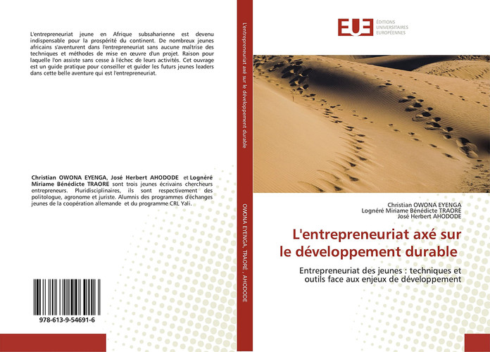 L'entrepreneuriat axé sur le développement durable: Entrepreneuriat des jeunes : techniques et outils face aux enjeux de développement (French Edition)