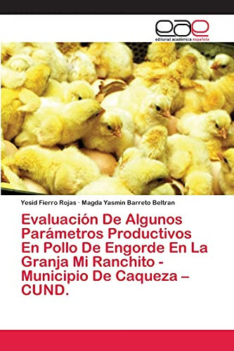 Evaluación De Algunos Parámetros Productivos En Pollo De Engorde En La Granja Mi Ranchito - Municipio De Caqueza - CUND. (Spanish Edition)
