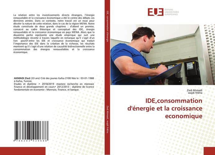 IDE,consommation d'énergie et la croissance economique (French Edition)