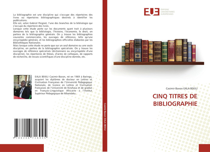 CINQ TITRES DE BIBLIOGRAPHIE (French Edition)