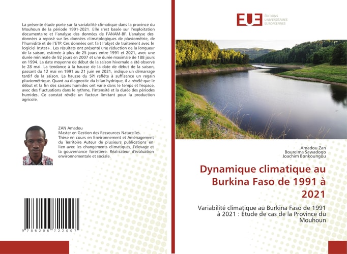 Dynamique climatique au Burkina Faso de 1991 à 2021 (French Edition)