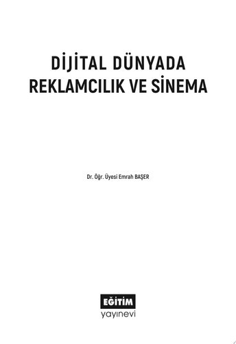 Dijital Dünyada Reklamcılık ve Sinema