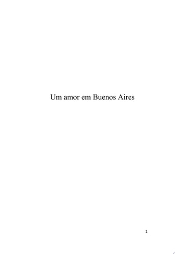 Um Amor em Buenos Aires