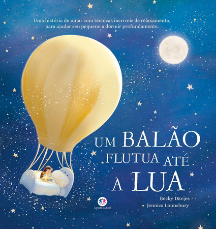 Um balão flutua até a lua