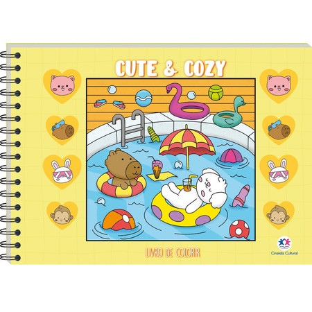 Comfy And Cozy - Livro De Colorir - Yellow