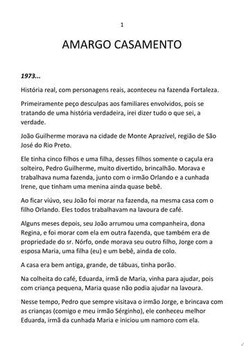 Amargo Casamento