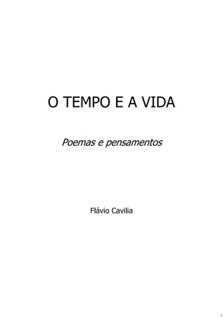 TEMPO E A VIDA Poemas e pensamentos